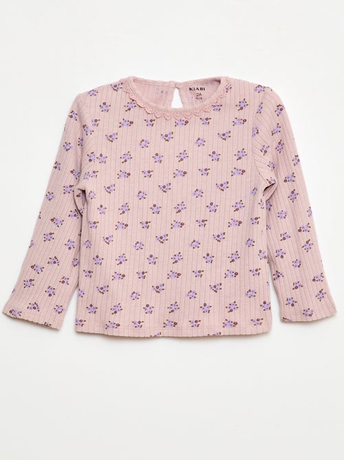 T-shirt van ribtricot - Kiabi