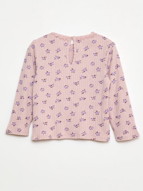 T-shirt van ribtricot - Kiabi