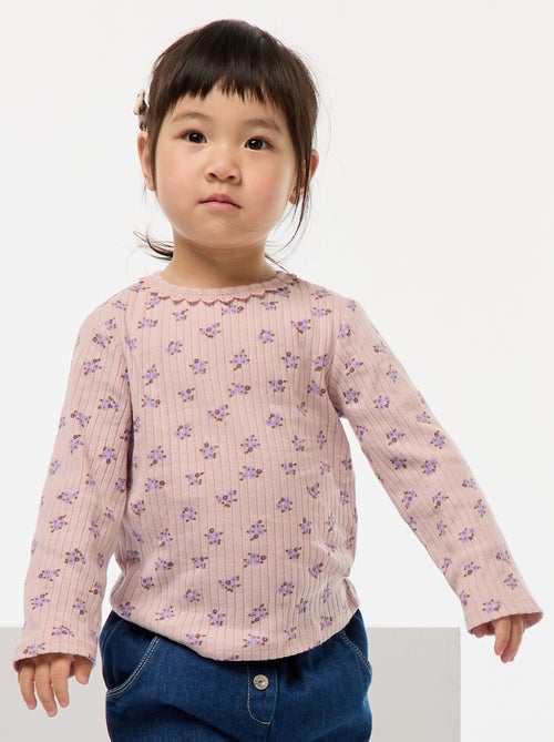 T-shirt van ribtricot - Kiabi