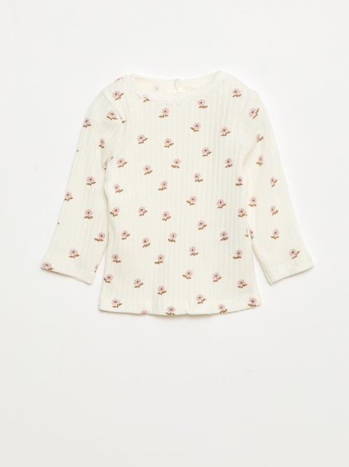 T-shirt van ribtricot - Kiabi