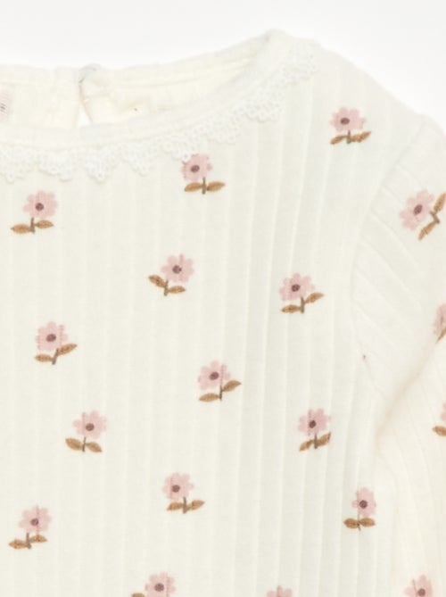 T-shirt van ribtricot - Kiabi