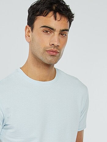 T-shirt van seersucker