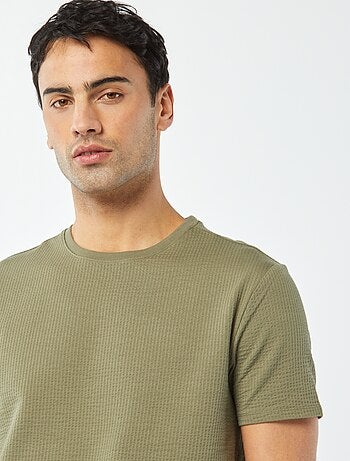 T-shirt van seersucker