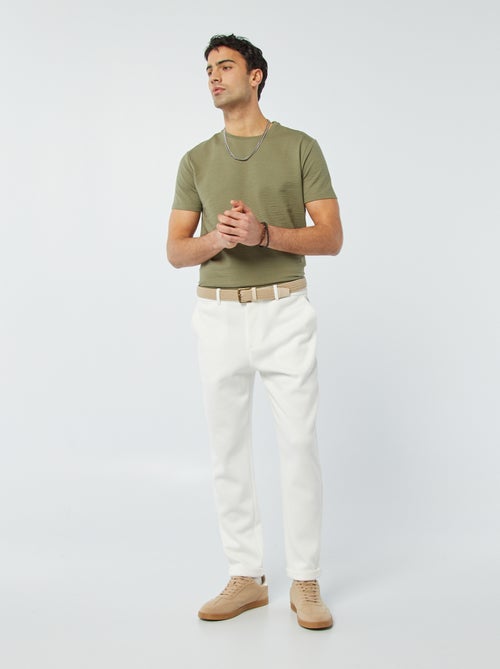 T-shirt van seersucker - Kiabi