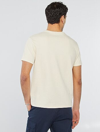 T-shirt van seersucker