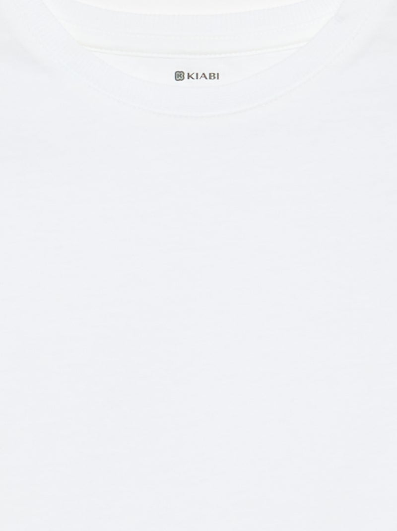 T-shirt van Tough Cotton met korte mouwen Wit - Kiabi
