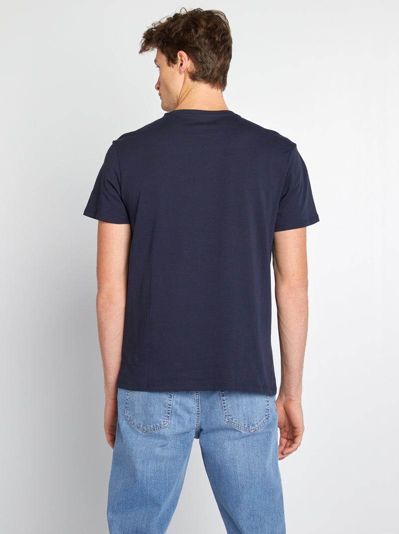 T-shirt van zuiver katoen +1m90 BLAUW - Kiabi
