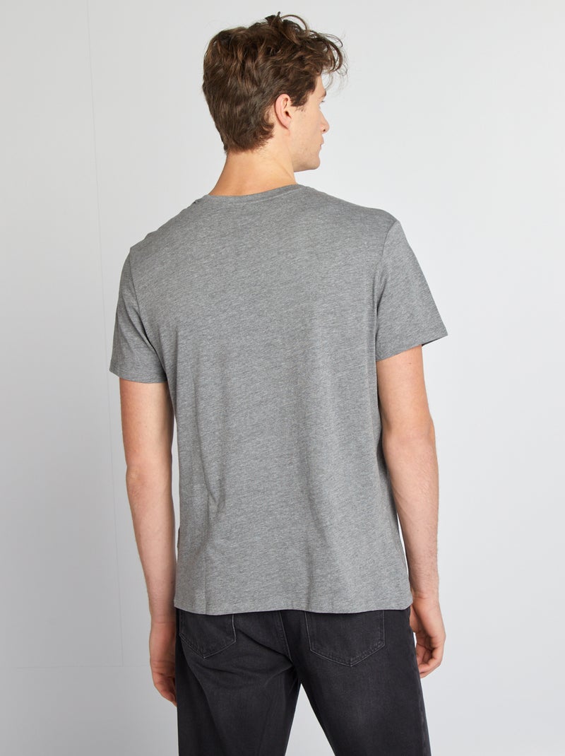 T-shirt van zuiver katoen +1m90 GRIJS - Kiabi