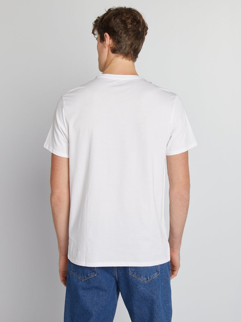 T-shirt van zuiver katoen +1m90 wit - Kiabi