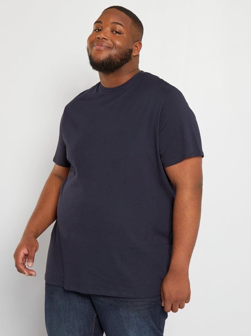 T-shirt van zuiver katoen BLAUW - Kiabi