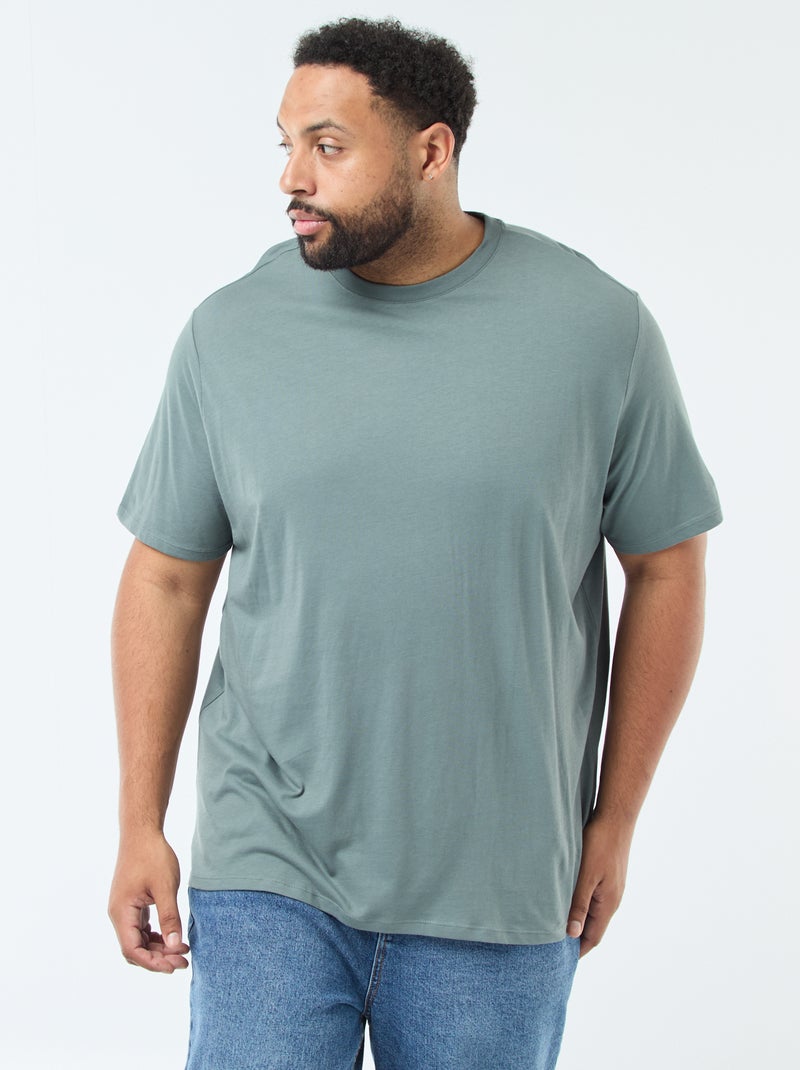 T-shirt van zuiver katoen Groen - Kiabi