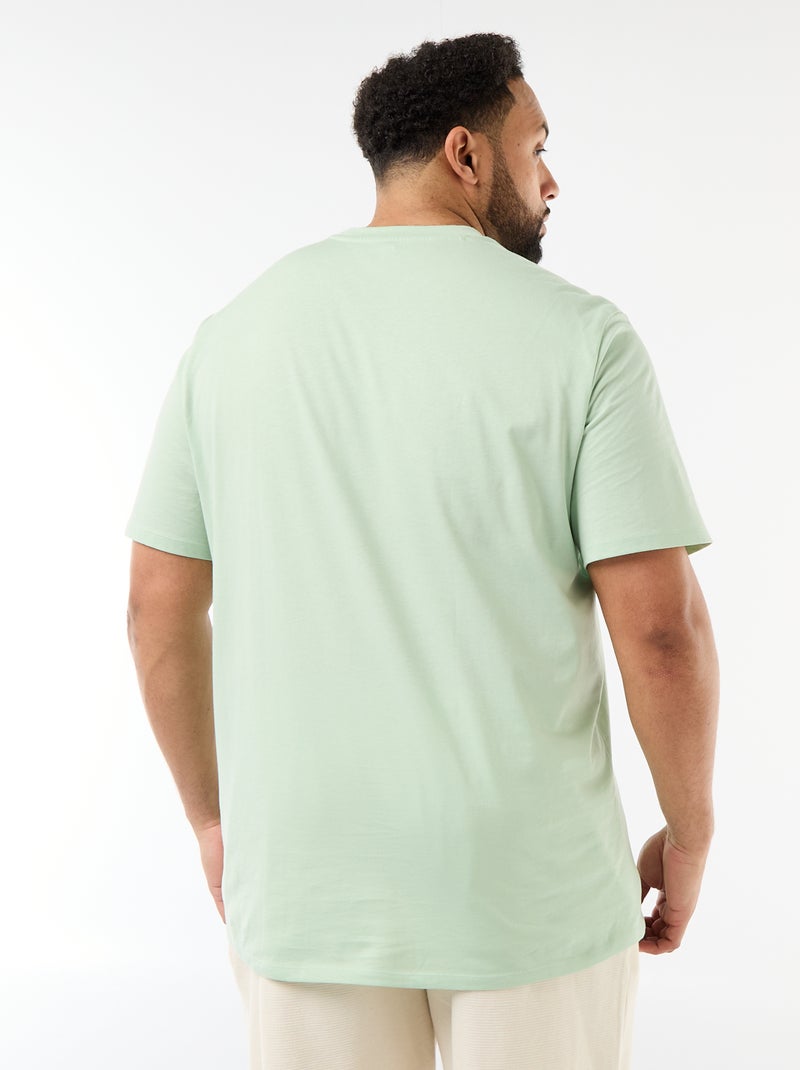 T-shirt van zuiver katoen Groen - Kiabi