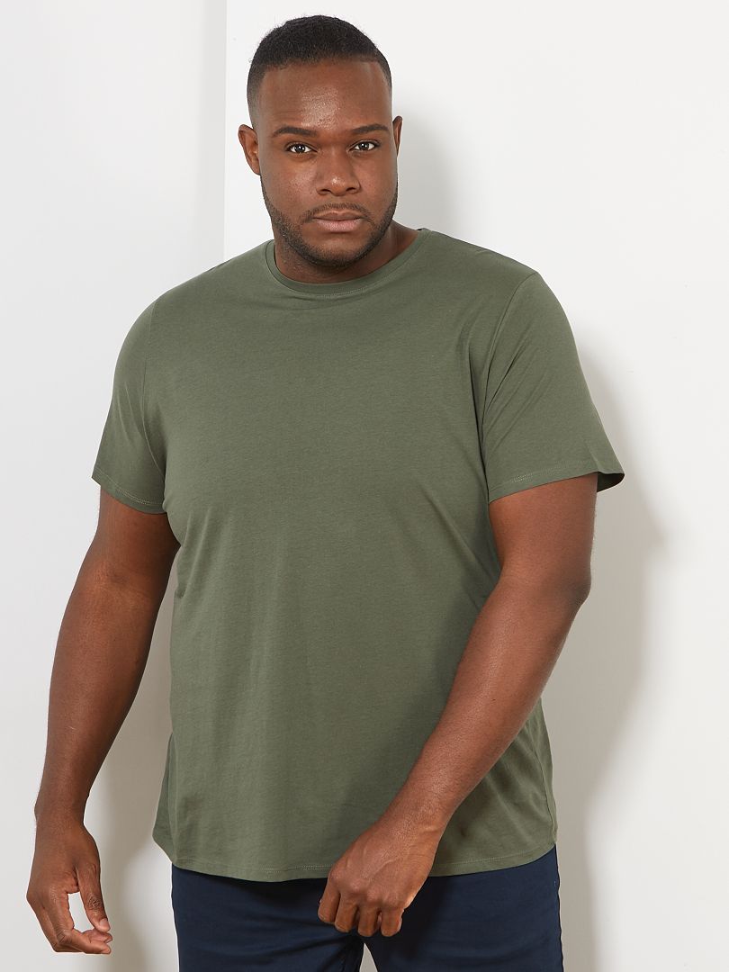 T-shirt van zuiver katoen groen - Kiabi