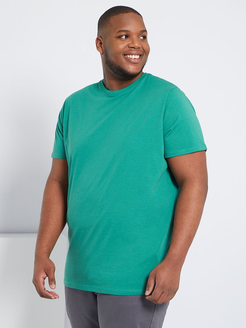T-shirt van zuiver katoen groen - Kiabi