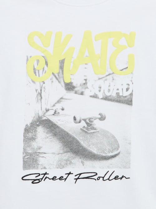 T-shirt vintage imprimé skate à manches courtes - Kiabi