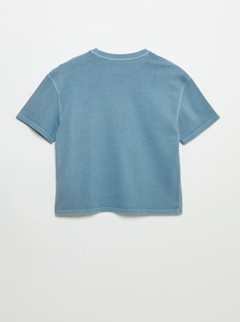 T-shirt vintage imprimé skate à manches courtes Bleu - Kiabi