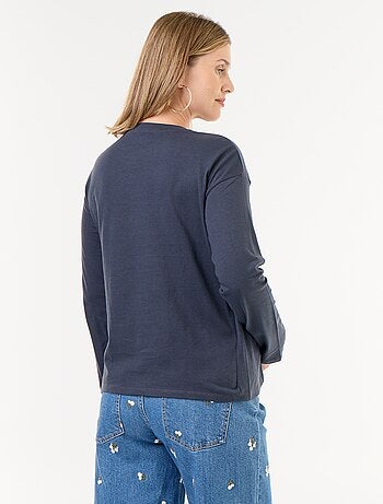 T-shirt voor borstvoeding met overslag