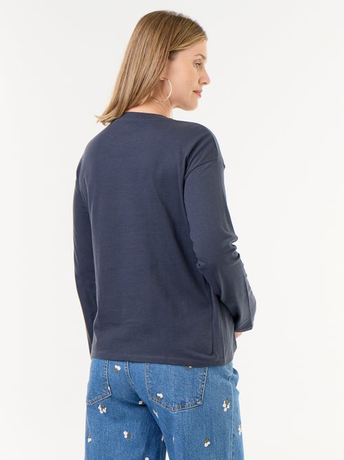 T-shirt voor borstvoeding met overslag - Kiabi