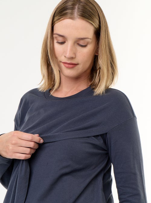 T-shirt voor borstvoeding met overslag - Kiabi