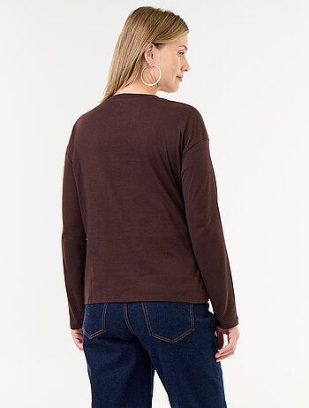 T-shirt voor borstvoeding met overslag