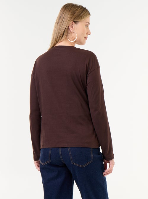 T-shirt voor borstvoeding met overslag - Kiabi