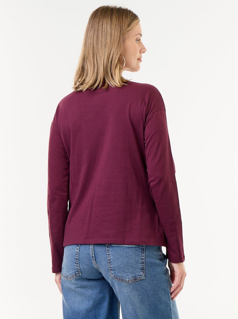 T-shirt voor borstvoeding met overslag Rose - Kiabi