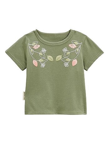 T-shirt voor kinderen met pioenroosmotief