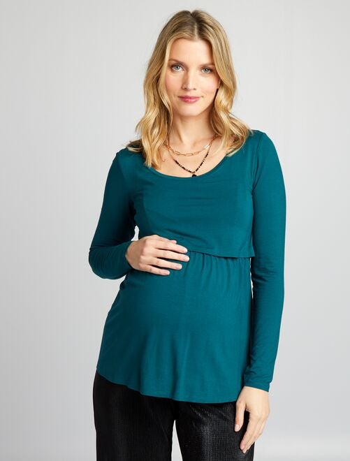 T-shirt voor zwangerschap en borstvoeding - Kiabi
