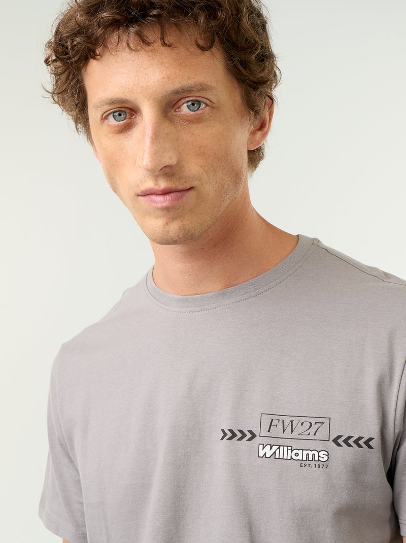 T-shirt 'Williams Racing' à manches courtes Gris - Kiabi