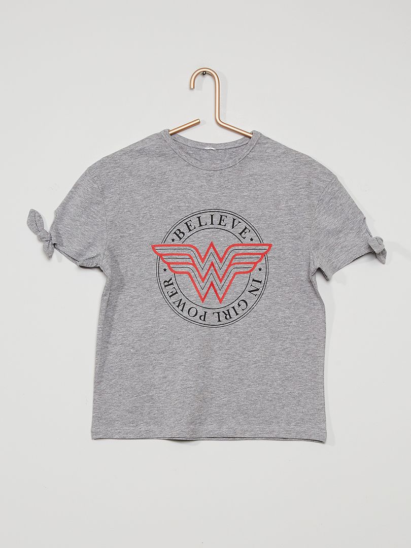 T-shirt 'Wonder Woman' gris - Kiabi