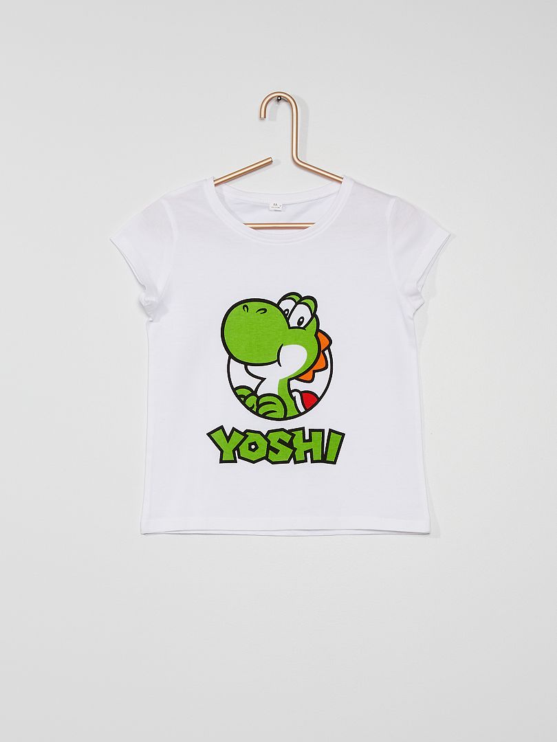 T-shirt 'Yoshi' blanc - Kiabi