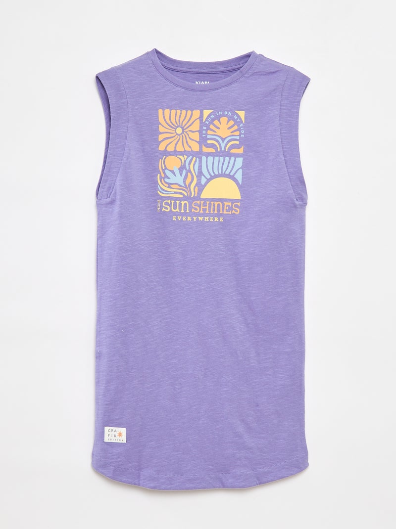 T-shirtjurk - Grafik Edition BLAUW - Kiabi