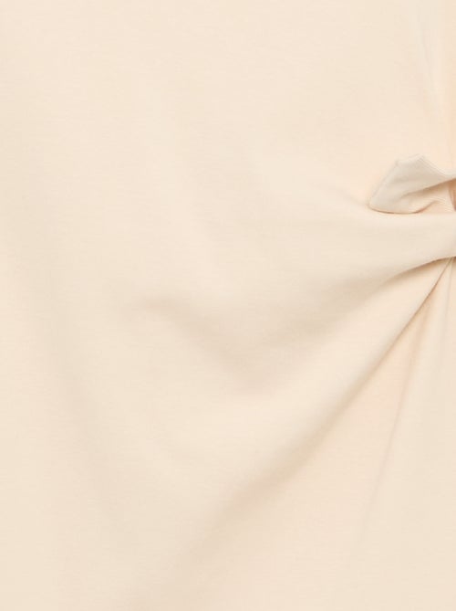 T-shirtjurk met knoop aan de zijkant - Kiabi