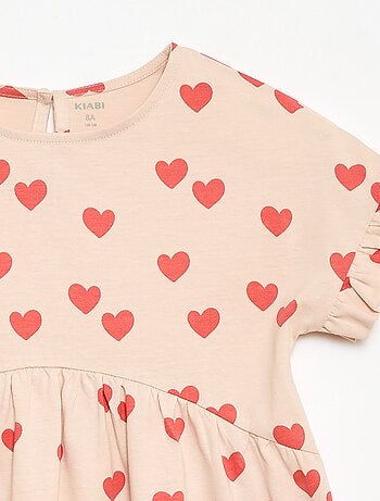 T-shirtjurk met luipaardprint