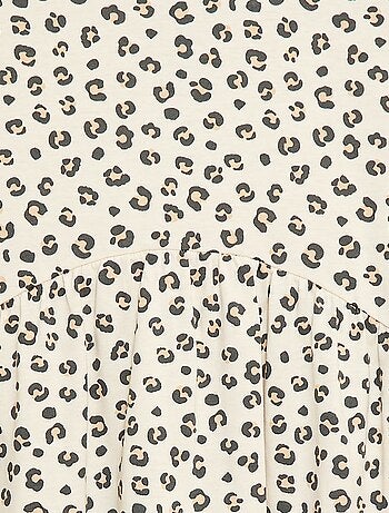 T-shirtjurk met luipaardprint