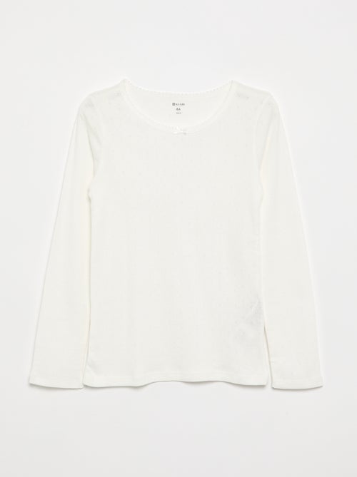 T-shirts en maille pointelle - Lot de 2 - Kiabi
