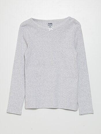 T-shirts en maille pointelle - Lot de 2