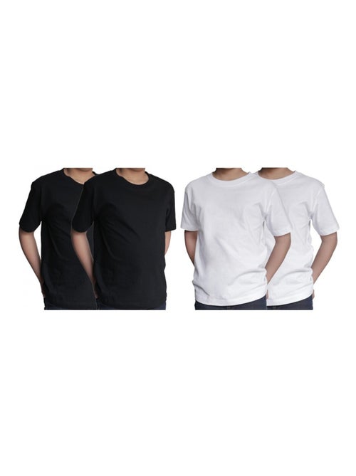 T shirts Enfant Lot de 4 Uni Ozabi Basic - Kiabi T shirts Enfant Lot de 4 Uni Ozabi Basic - Kiabi