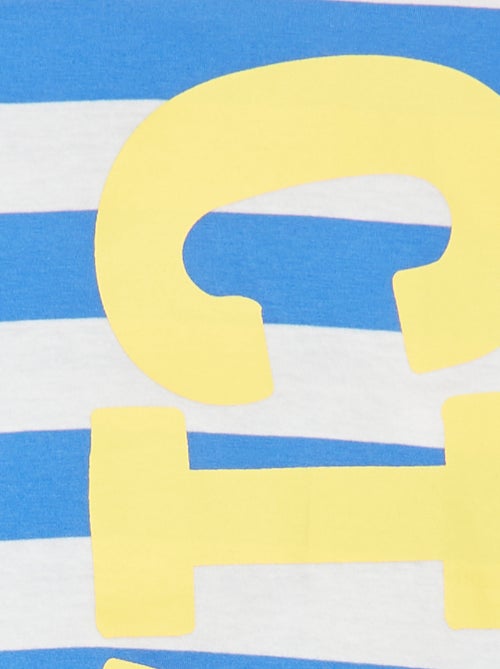 T-shirts loose imprimé manches courtes - Dos rallongé - Kiabi