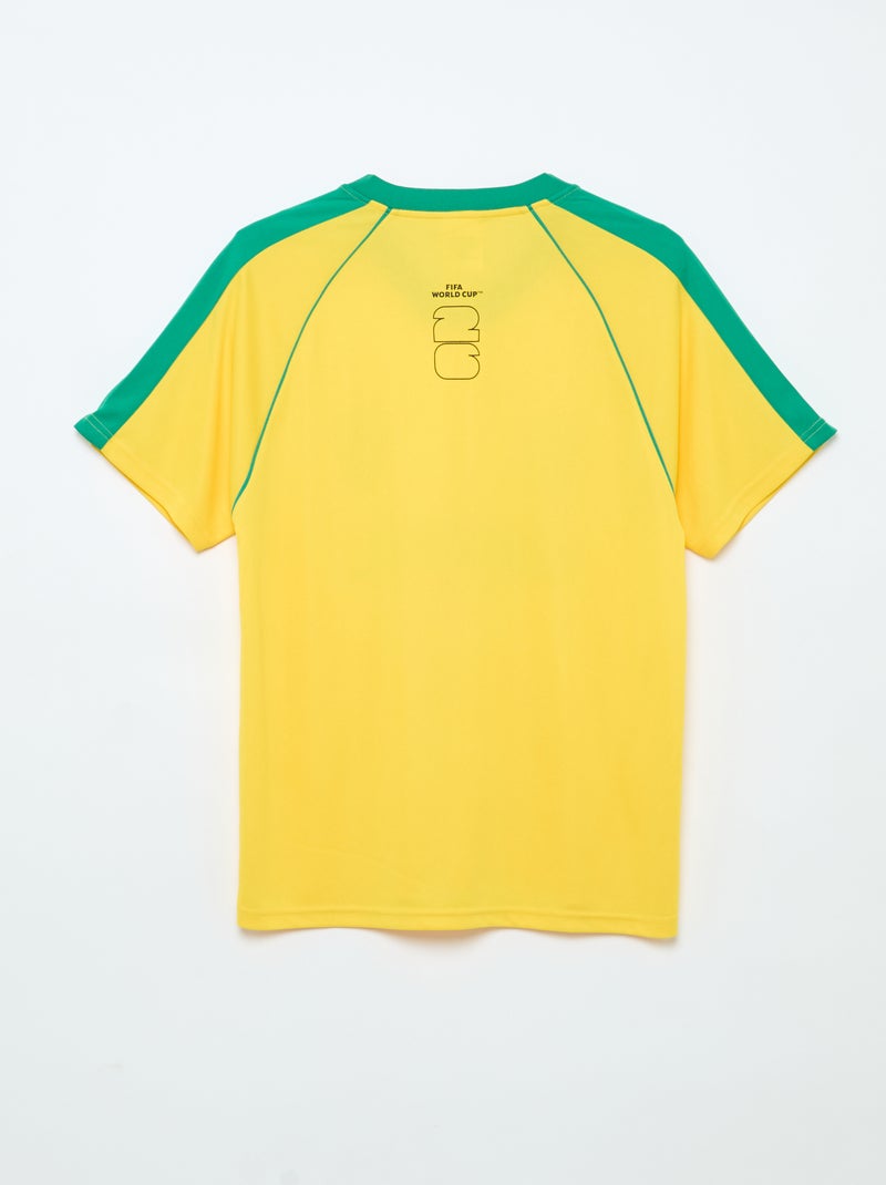 T-shirts met officiële licentie van het FIFA Wereldkampioenschap 26™ - Brazilië Geel - Kiabi