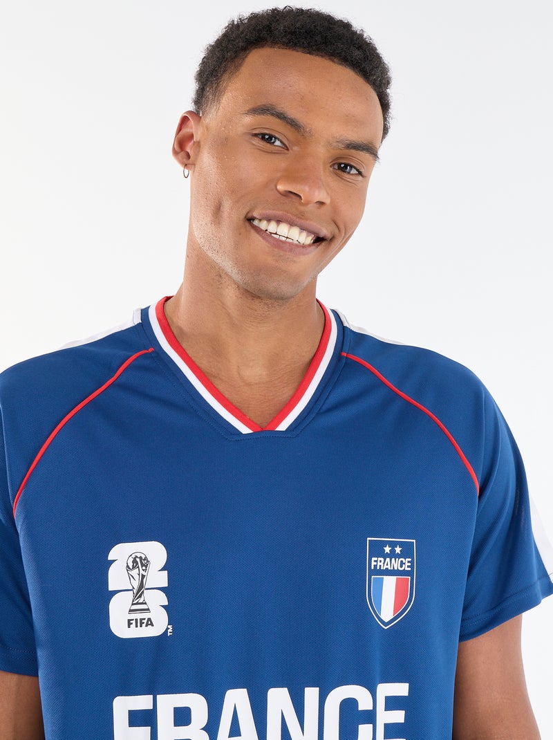T-shirts met officiële licentie van het FIFA Wereldkampioenschap 26™ - Frankrijk Blauw - Kiabi