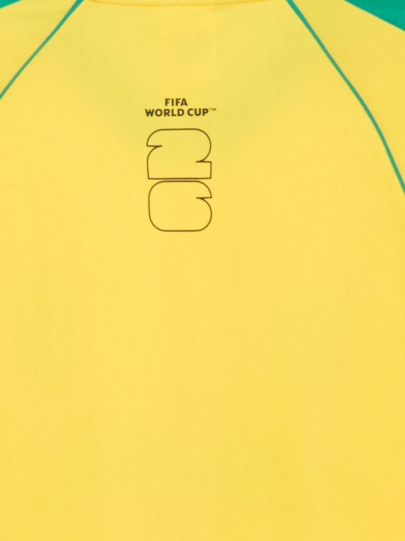 T-shirts sous licence officielle de La Coupe du Monde de la FIFA 26™ - Brésil Jaune - Kiabi