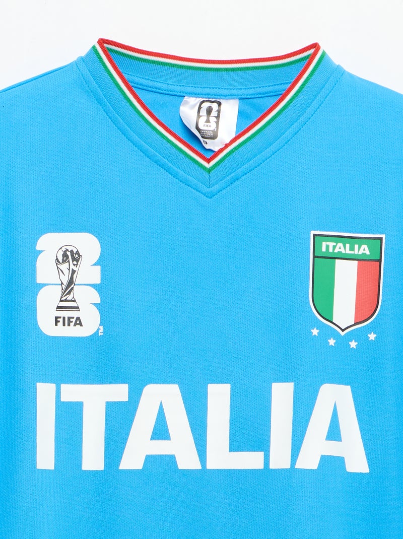 T-shirts sous licence officielle de La Coupe du Monde de la FIFA 26™ - Italie Bleu - Kiabi