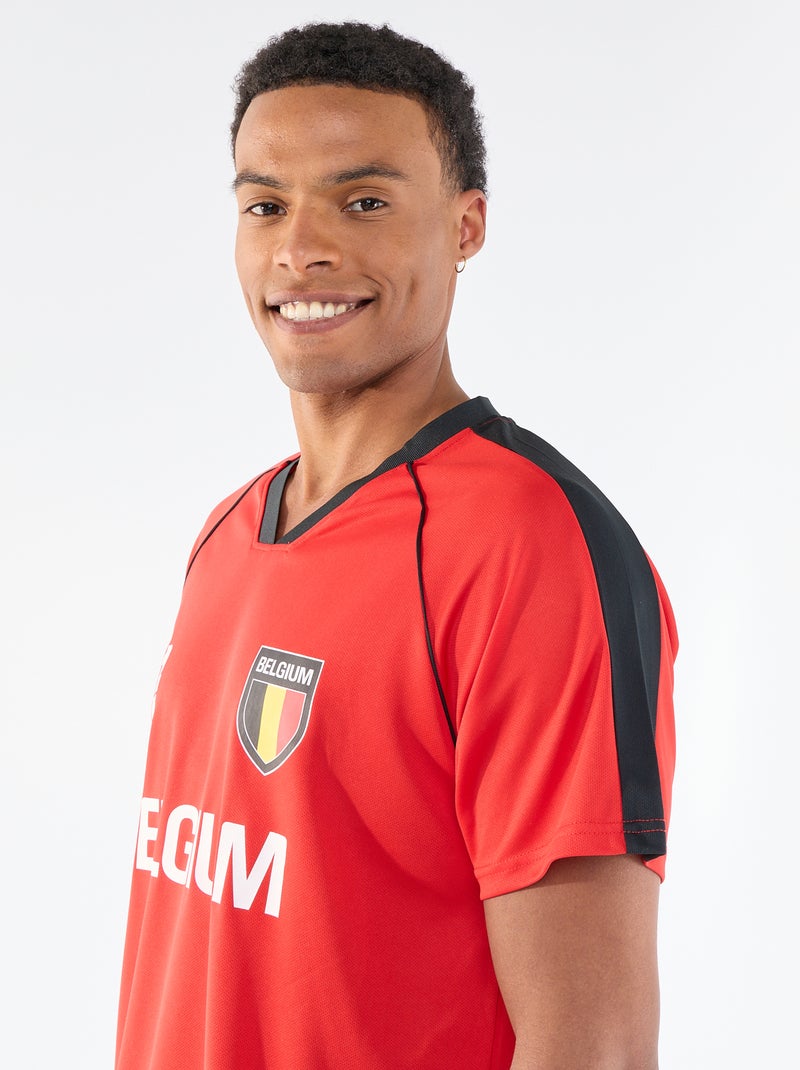 T-shirts sous licence officielle de La Coupe du Monde de la FIFA 26™- Belgique Rouge - Kiabi