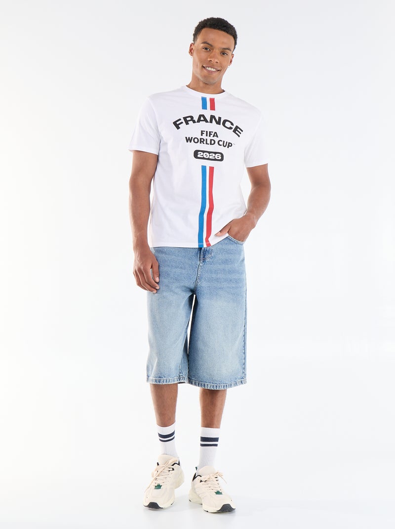 T-shirts sous licence officielle de La Coupe du Monde de la FIFA 26™ Blanc - Kiabi