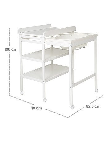 Table à langer + baignoire et matelas déperlant - ROBA