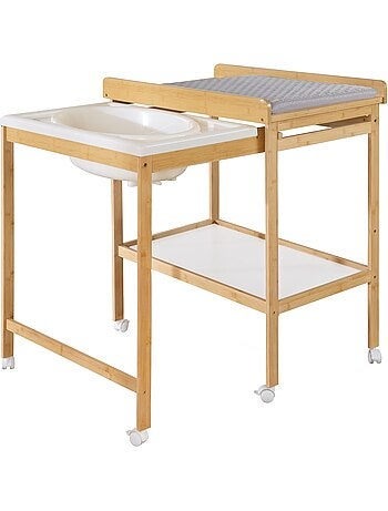 Table à langer extensible avec baignoire + Matelas à langer 'roba Style' - Bicolore