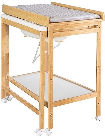Table à langer extensible avec baignoire + Matelas à langer 'roba Style' - Bicolore