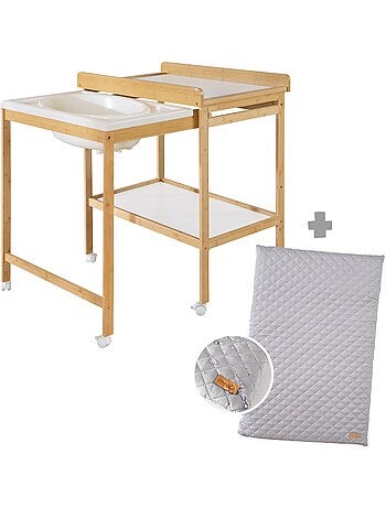 Table à langer extensible avec baignoire + Matelas à langer 'roba Style' - Bicolore