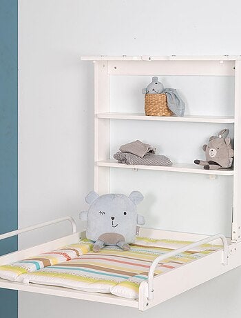 Table à langer murale rabattable + Matelas 'Dschungelbaby' - ROBA